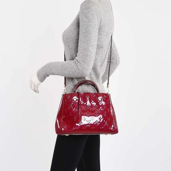 Louis Vuitton Magenta Monogram Vernis Montaigne BB Bag - Picture 2 of 12